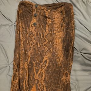 Large Animal Print Skirt